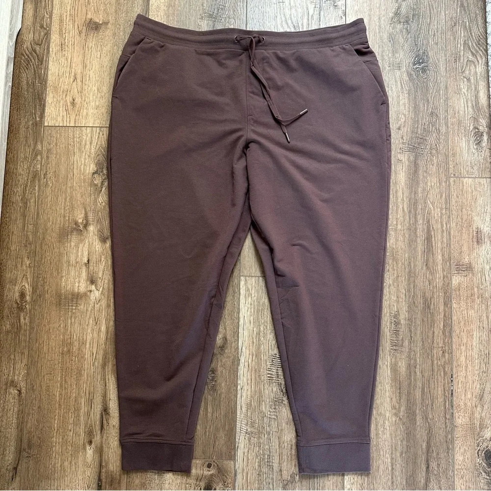 Women’s Active Jogger Pants, Brown, Moisture Wicking, Plus Size, XXL